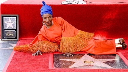 Five times Grammy winner, Angélique Kidjo becomes the First African Artist to receive a Hollywood Walk of Fame.