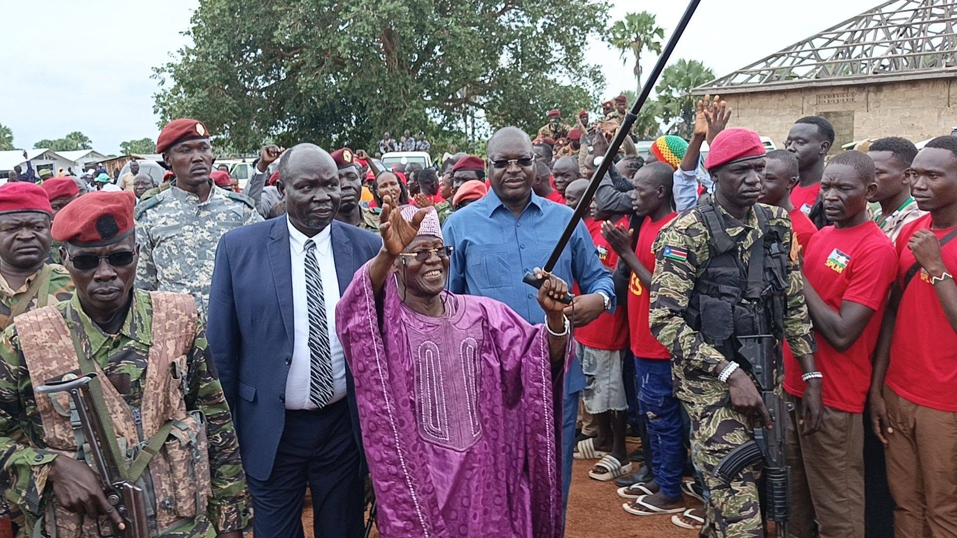 Vice President for Economic Cluster, Dr. James Wani Igga visited Yei River County as part of his visit to the area